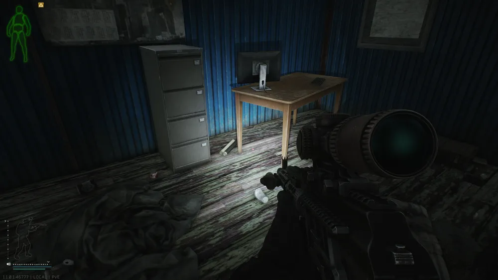 Blue Shack Under Desk — Project document spawn on Customs (2)