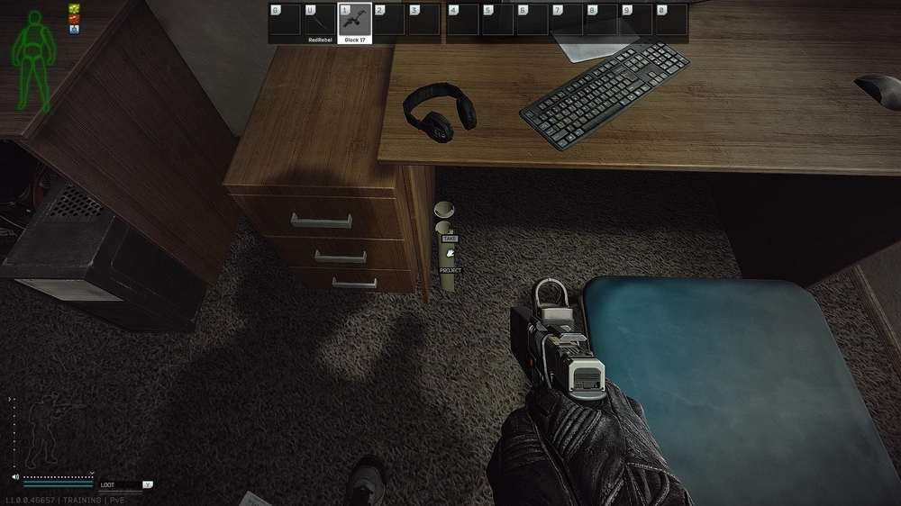 Big Red Computer Room Desk — Project document spawn on Customs