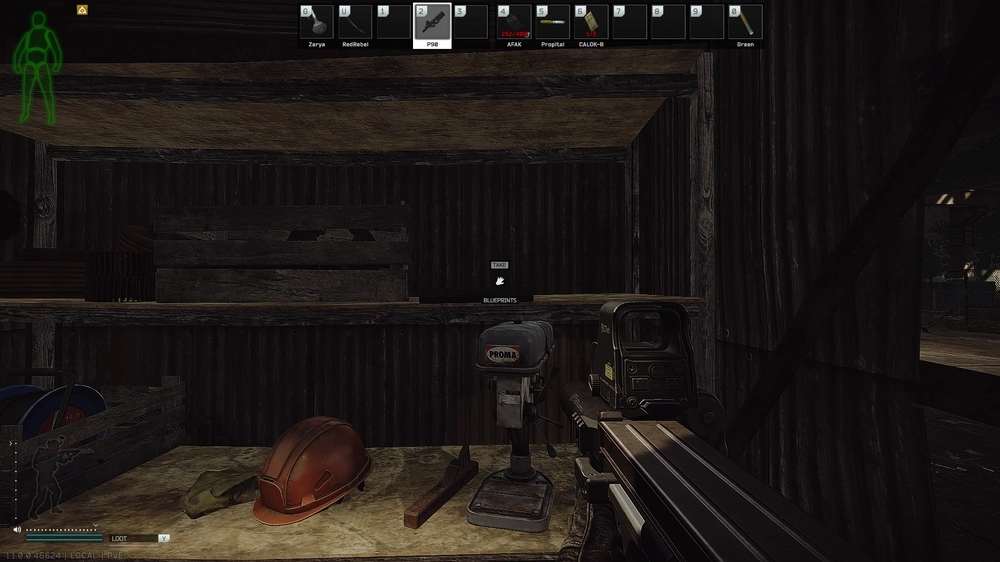 Workshop Shed Top Shelf — Blueprints document spawn on Factory