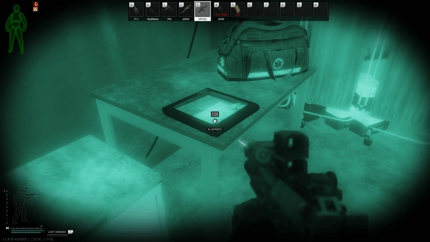 Med Tent Table — Blueprints document spawn on Factory