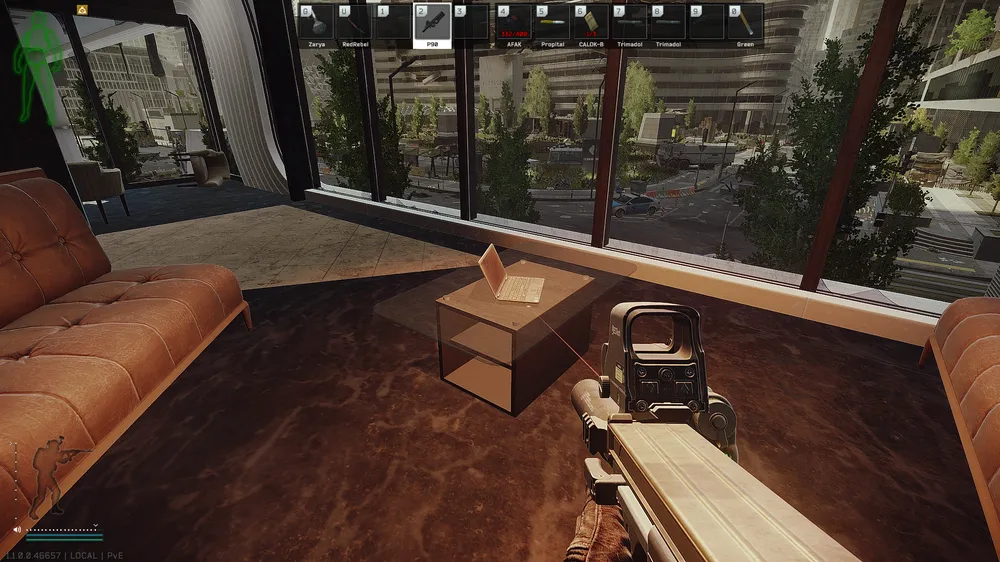 Oasis Coffee Table — Medical document spawn on Ground Zero