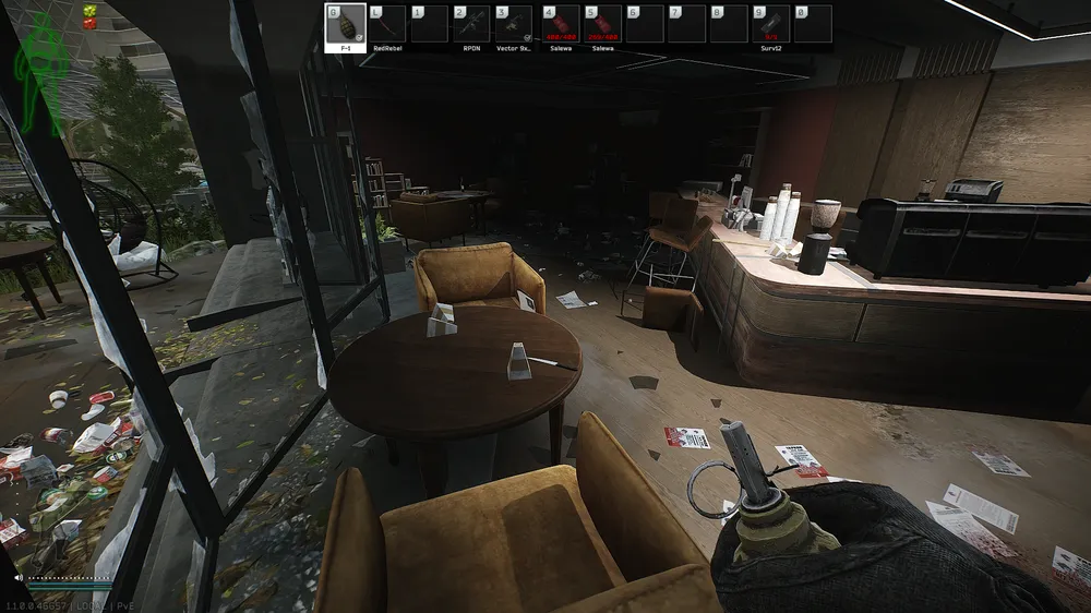 Cafe Bar Armchair — Medical document spawn on Ground Zero