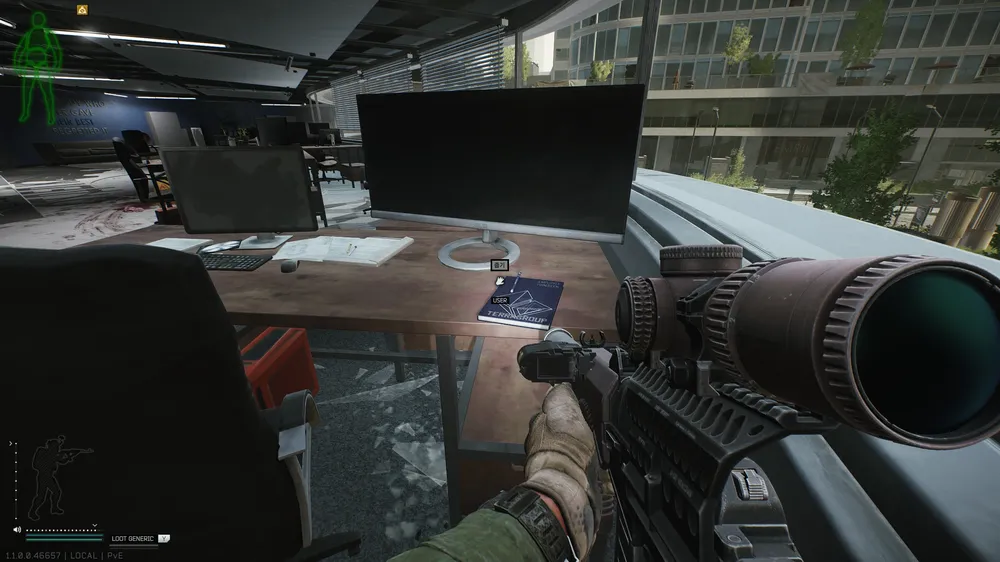 Science Office Room 3 L-Shaped Desk — User document spawn on Ground Zero