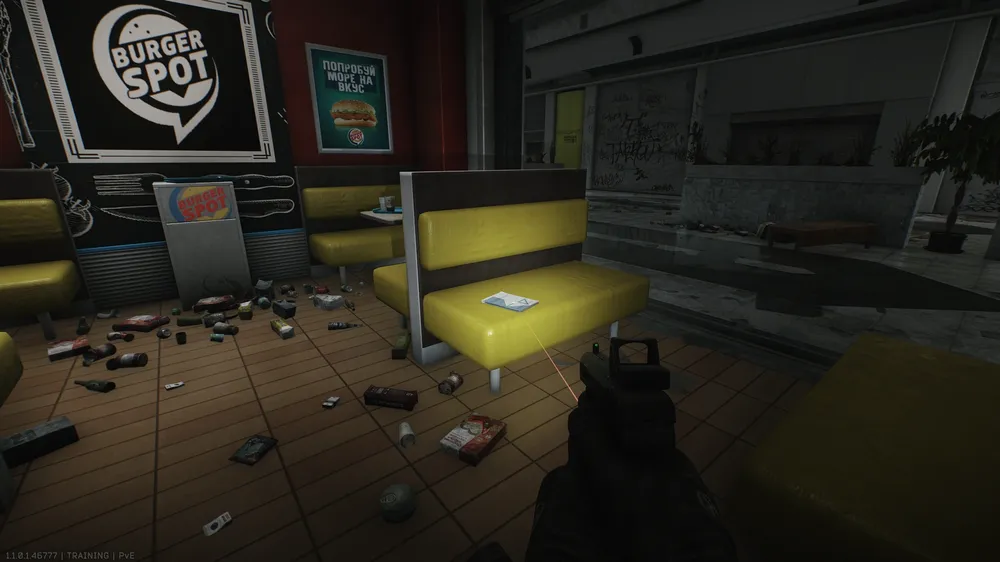 Burger Spot Booth — Financial document spawn on Interchange