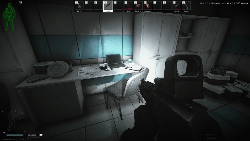 Blue-Side Medical Room Back Desk — Medical document spawn on The Lab
