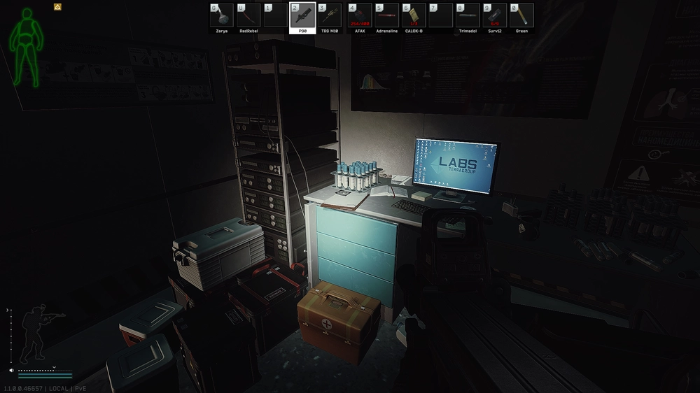 Testing Area Unpowered Office — Medical document spawn on The Lab