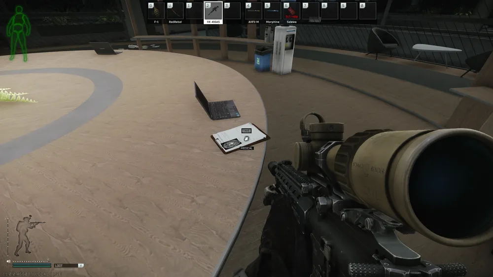 Central Meeting Room Round Table — Medical document spawn on The Lab