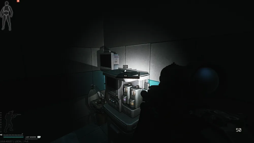 Infirmary Storage Room — Medical document spawn on The Lab