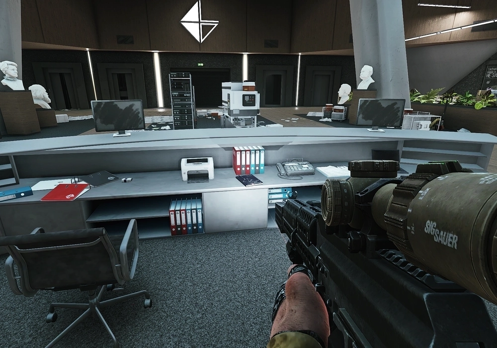 Front Reception Desk — User document spawn on The Lab