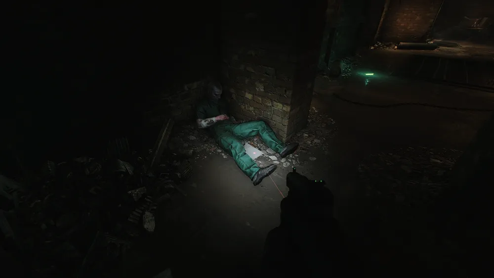 Central Lab Back Dead Worker — Medical document spawn on The Labyrinth (2)