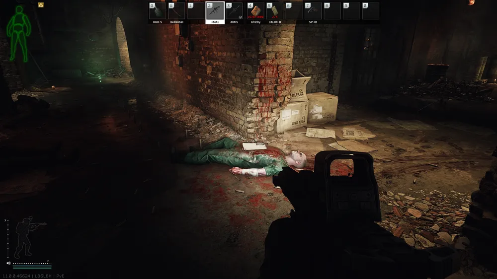 Observation Hallway Corpse — Medical document spawn on The Labyrinth (1)