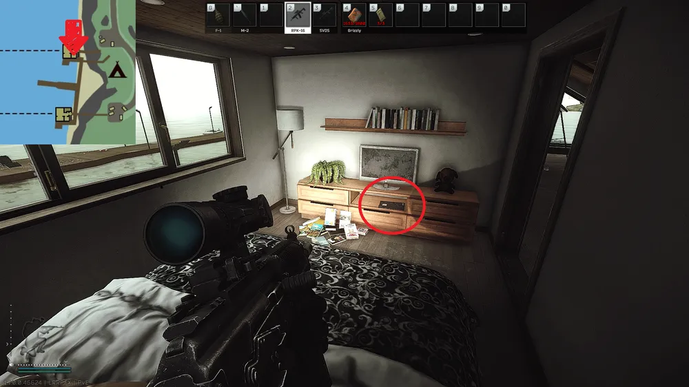 Northern Seahouse Bedroom TV — Technical document spawn on Lighthouse