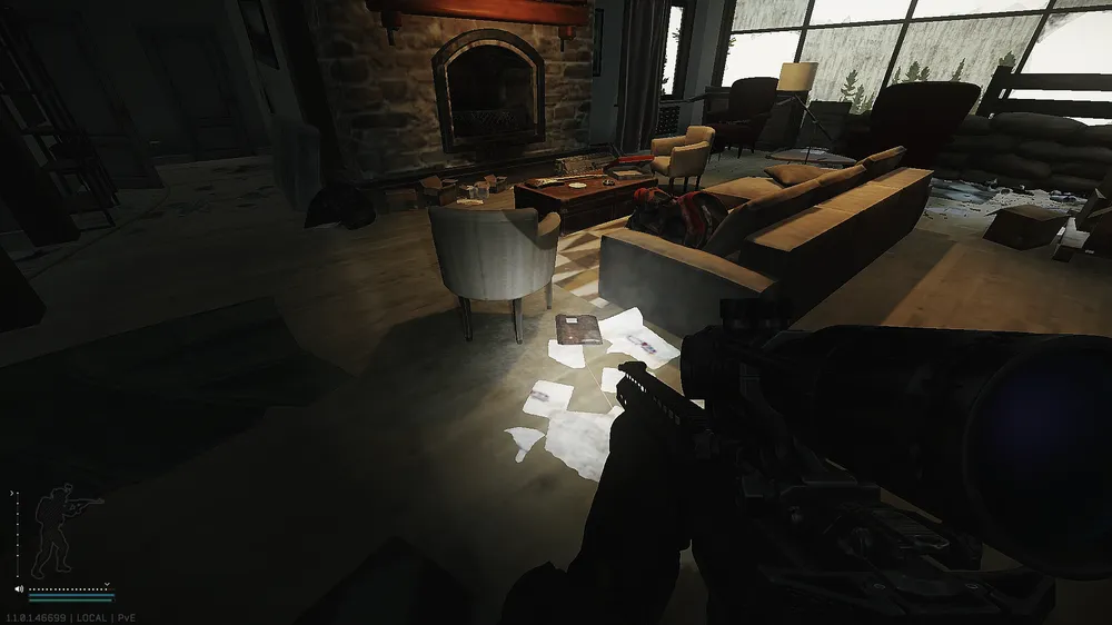 Black Chalet Living Room — Technical document spawn on Lighthouse (2)