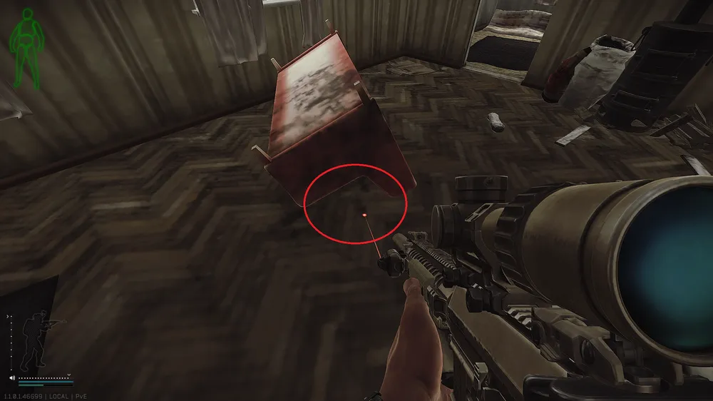 Scav Village Red Couch — Technical document spawn on Shoreline