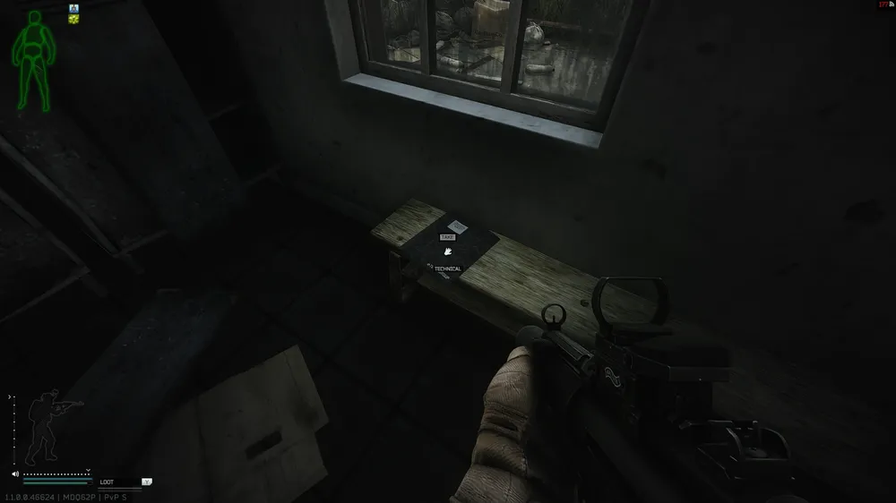 Power Station Bench — Technical document spawn on Shoreline