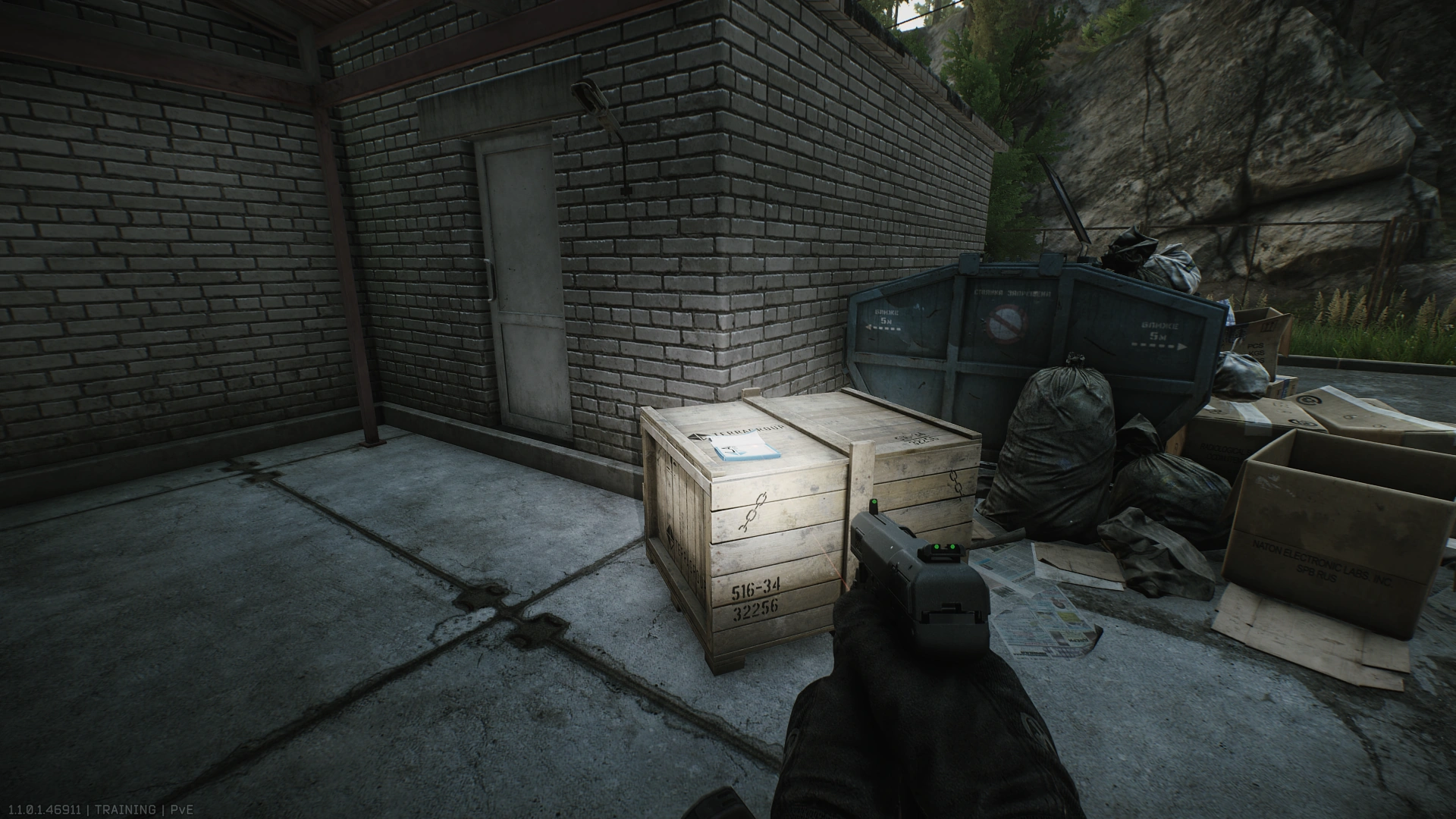 Bus Stop Back Door Crate — Test document spawn on Shoreline (2)