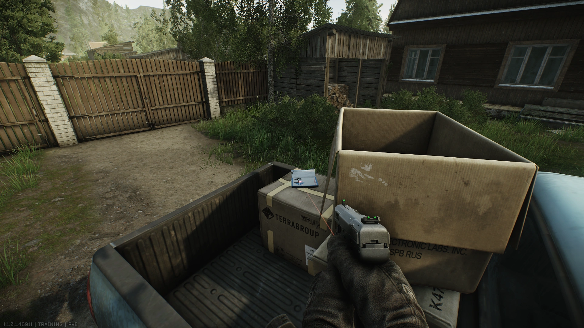 Scav Village Blue Pickup — Test document spawn on Shoreline