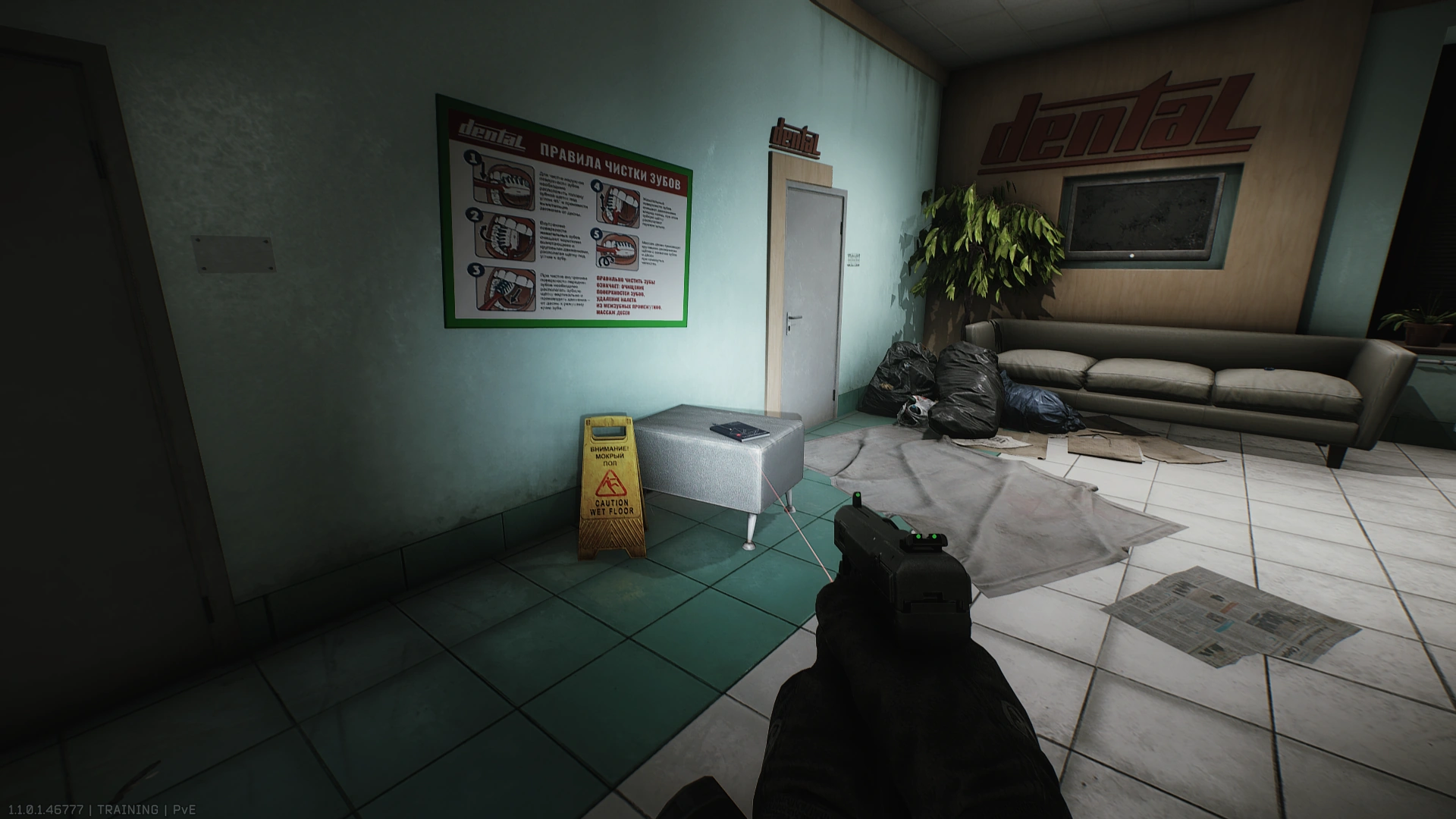 Pinewood Hotel Dentist Lobby — User document spawn on Streets of Tarkov