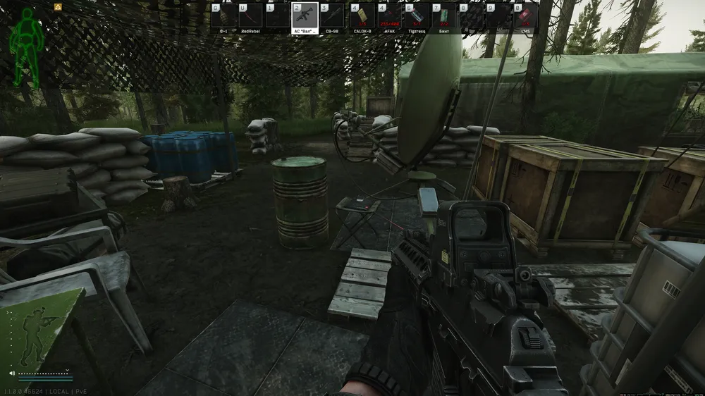 USEC Camp Radar Stool — Technical document spawn on Woods