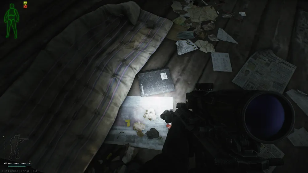 Cultist House Mattress — Technical document spawn on Woods (1)