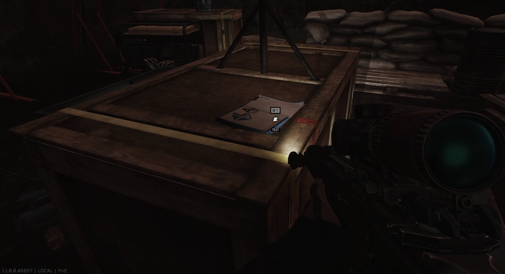 USEC Camp Crate — Test document spawn on Woods (2)